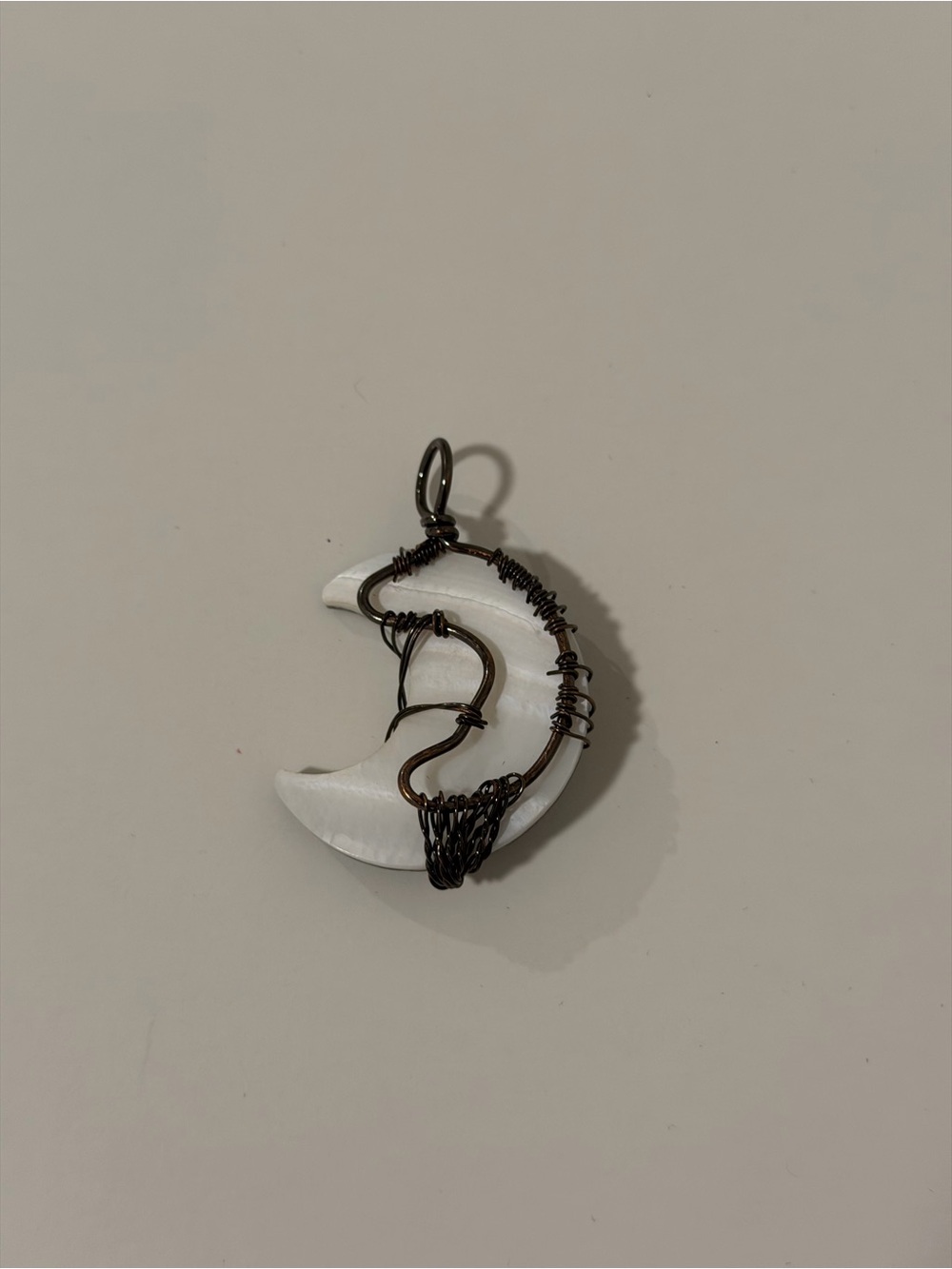 Labradorite Moon Pendant - Picture 2 of 3